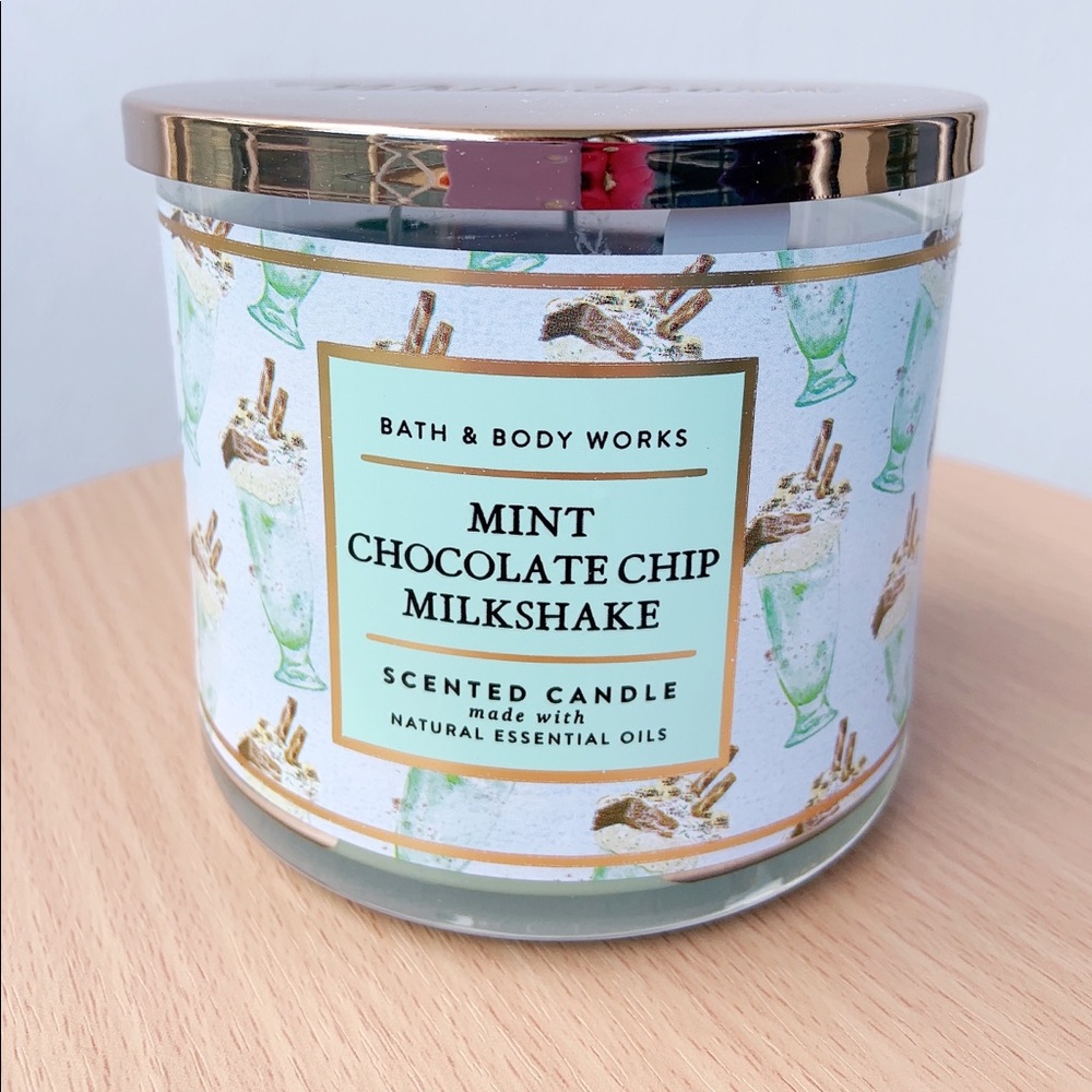 BBW Mint Chocolate chip Milkshake candle bundle - Picture 7 of 9
